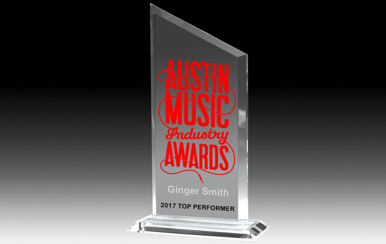 7603-1S (Screen Print), 7603-1L (Laser), 7603-1P (4Color Process) - Slim Line Acrylic Billboard Awards